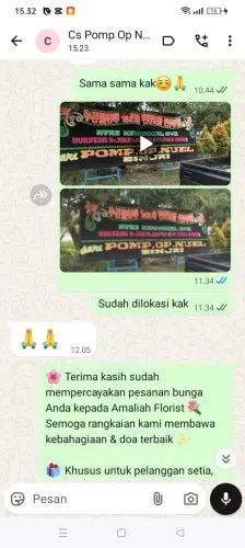Testimonial Papan Bunga bojonegoro