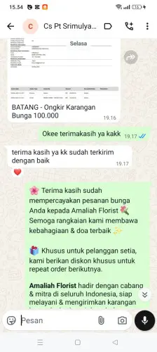 Testimonial Papan Bunga bojonegoro